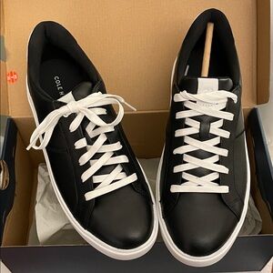 NIB Cole Haan GC Coaster Sneakers Black Womens Size 8.5